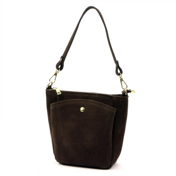 Kožená kabelka Luka hnedá KZ2259633