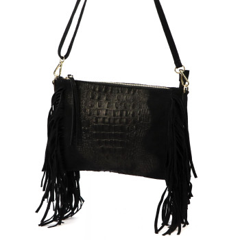 Kožená kabelka Luka čierna KZ2259650