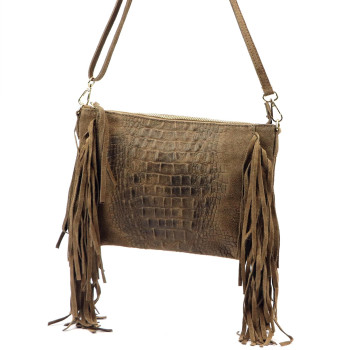 Kožená kabelka Luka fango KZ2259652