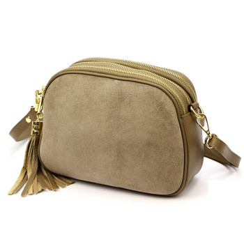 Kožená kabelka Luka fango KZ2259721