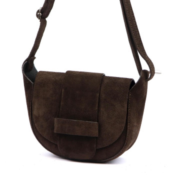 Kožená kabelka Luka hnedá KZ2259018