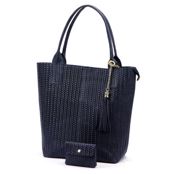 Kožená kabelka Luka modrá KZ2259731