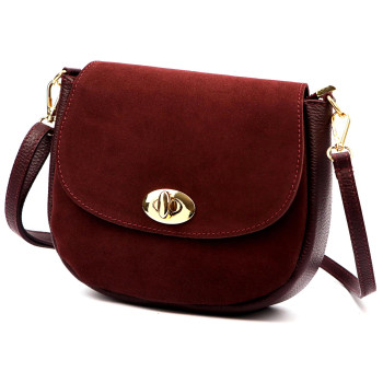 Kožená kabelka Luka vínová KZ2259820