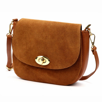 Kožená kabelka Luka hnedá KZ2259819