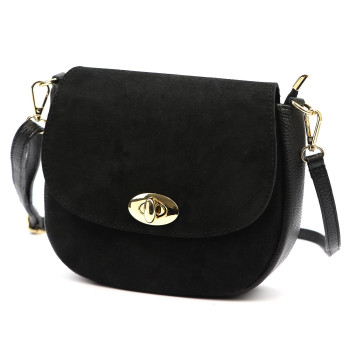 Kožená kabelka Luka čierna KZ2259821