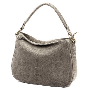 Kožená kabelka Luka sivá KZ2259860