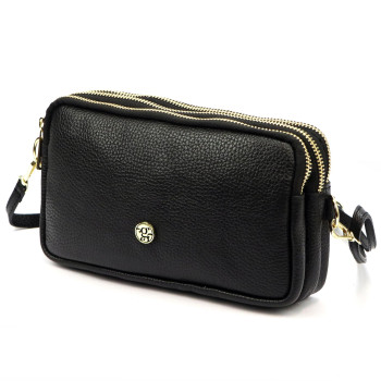 Kožená kabelka Gregorio čierna KZ2259691