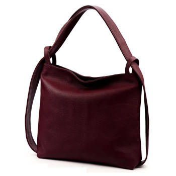 Kožená kabelka Luka vínová KZ2259609