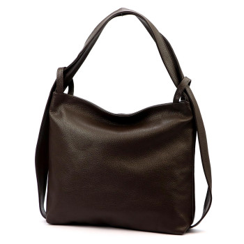 Kožená kabelka Luka hnedá KZ2259614