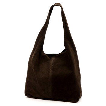 Kožená kabelka Luka hnedá KZ2259805