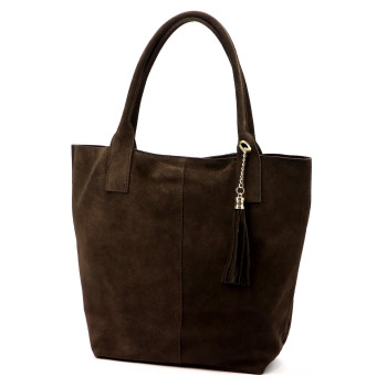 Kožená kabelka Luka hnedá KZ2259793