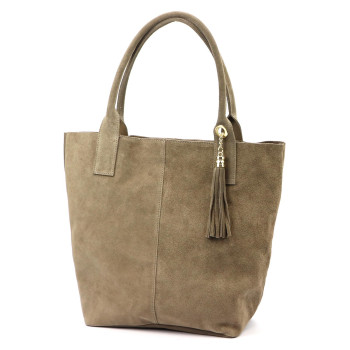 Kožená kabelka Luka béžová KZ2259795