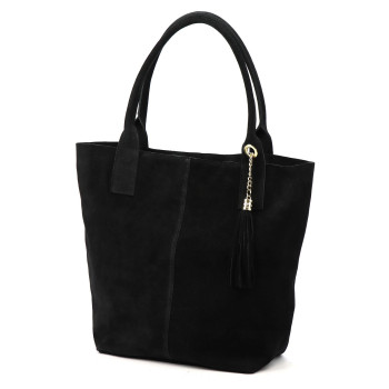 Kožená kabelka Luka čierna KZ2259798