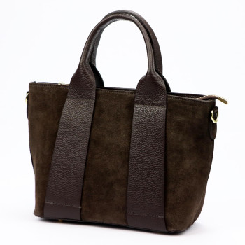 Kožená kabelka Luka hnedá KZ2260057