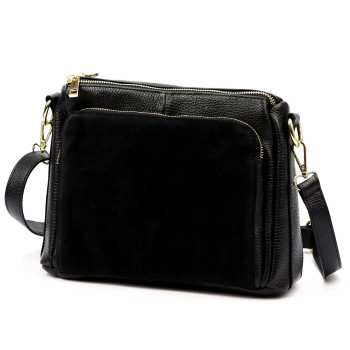 Kožená kabelka Luka čierna KZ2259616