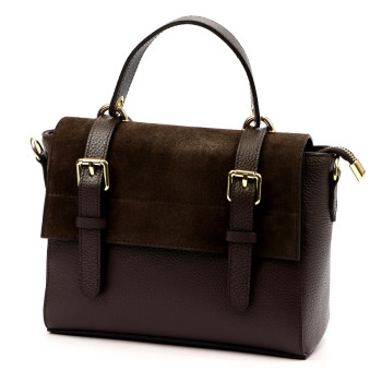 Kožená kabelka Luka hnedá KZ2260047