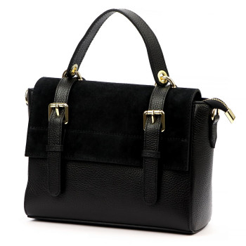 Kožená kabelka Luka čierna KZ2260048