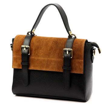 Kožená kabelka Luka čierna KZ2260049