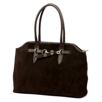 Kožená kabelka Luka hnedá KZ2260042