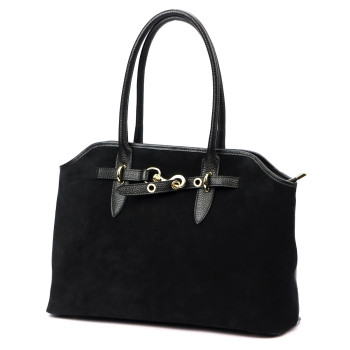 Kožená kabelka Luka čierna KZ2260065