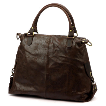 Kožená kabelka Luka hnedá KZ2260066