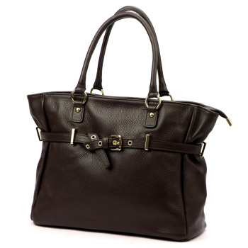 Kožená kabelka Luka hnedá KZ2260068