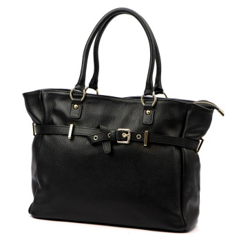 Kožená kabelka Luka čierna KZ2260069