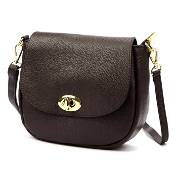 Kožená kabelka Luka hnedá KZ2260070