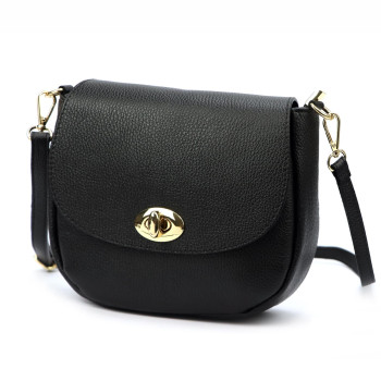 Kožená kabelka Luka čierna KZ2260071