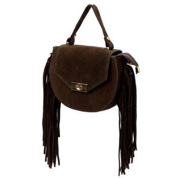 Kožená kabelka Luka hnedá KZ2259502