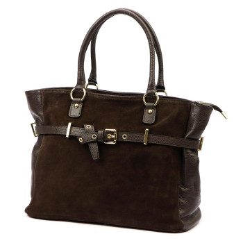 Kožená kabelka Luka hnedá KZ2260052