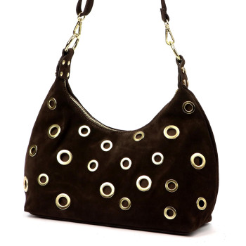 Kožená kabelka Luka hnedá KZ2260061