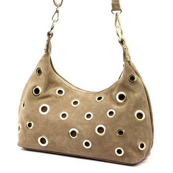 Kožená kabelka Luka béžová KZ2260064