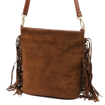 Kožená kabelka Luka hnedá KZ2259808