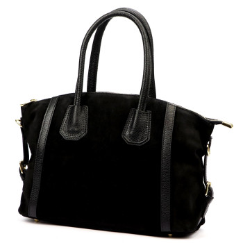 Kožená kabelka Luka čierna KZ2259693