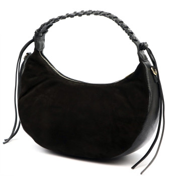 Kožená kabelka Luka čierna KZ2259826