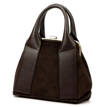 Kožená kabelka Luka hnedá KZ2260141