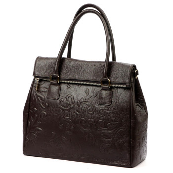 Kožená kabelka Luka hnedá KZ2260159