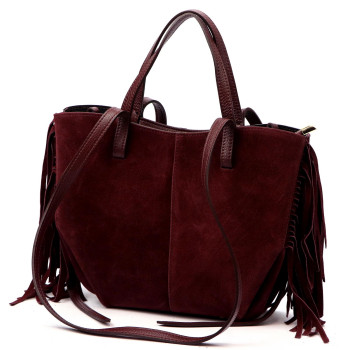 Kožená kabelka Luka vínová KZ2260146