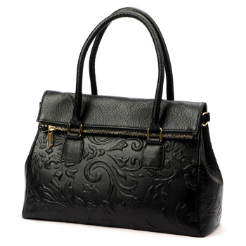 Kožená kabelka Luka čierna KZ2260160