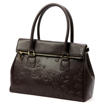 Kožená kabelka Luka hnedá KZ2260161