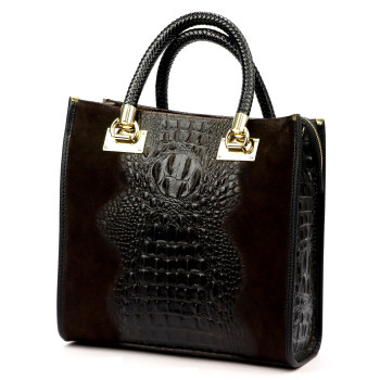 Kožená kabelka Luka hnedá KZ2260171