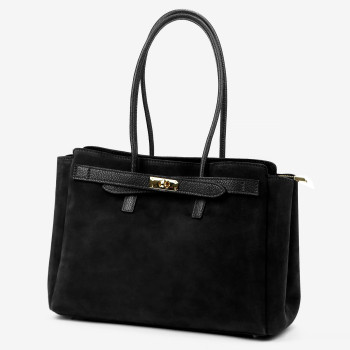 Kožená kabelka Camilla čierna KZ2259318