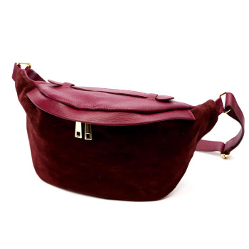 Kožená kabelka Luka vínová KZ2259698