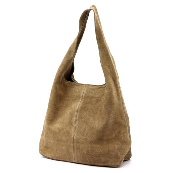 Kožená kabelka Camilla béžová KZ2260045