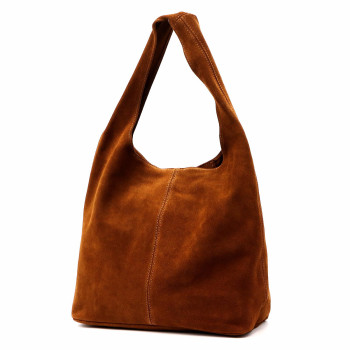 Kožená kabelka Camilla hnedá KZ2260053