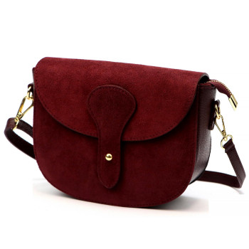 Kožená kabelka Luka vínová KZ2260155