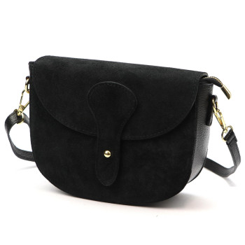 Kožená kabelka Luka čierna KZ2260157