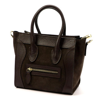 Kožená kabelka Luka hnedá KZ2260039