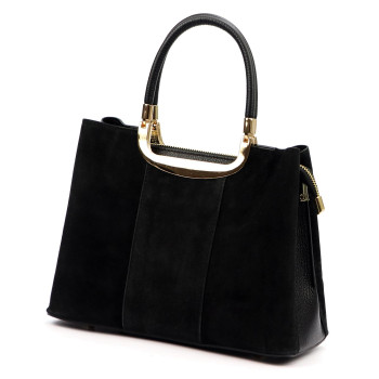 Kožená kabelka Luka čierna KZ2260228